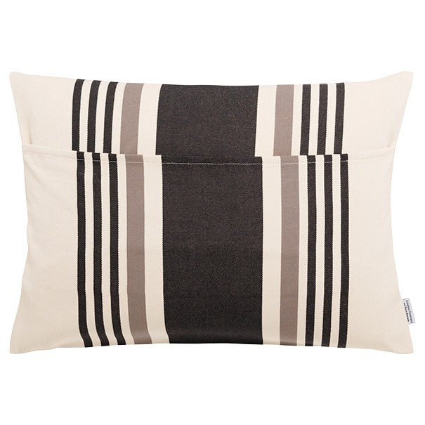 Coussin rectangulaire coton bio sergé déhoussable