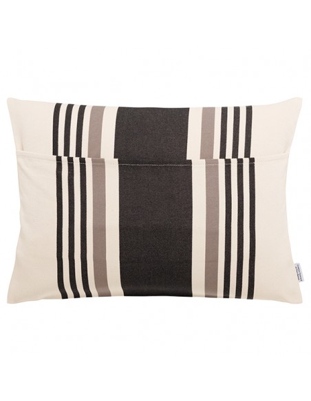 Coussin rectangulaire coton bio sergé déhoussable