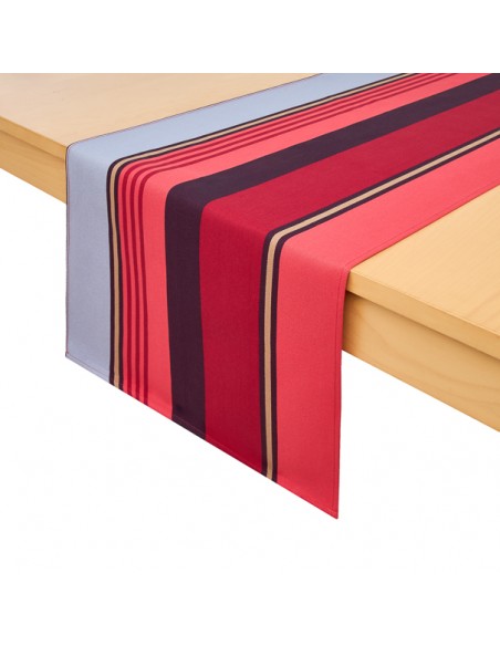 Chemin de table, jeté de table enduit, Ramuntxo laurier Chemin de table, jeté de table enduit, Ramuntxo laurier