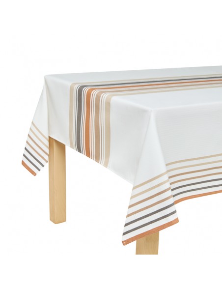 Organic cotton tablecloth - chevron weave