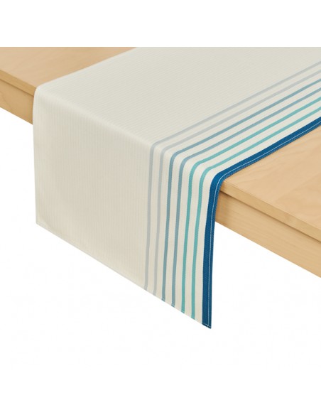 Cotton table runner Xana bleu Cotton table runner Xana bleu