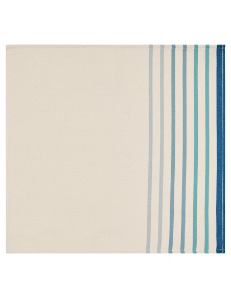 Cotton hemmed napkin Xana Bleu Cotton hemmed napkin Xana Bleu
