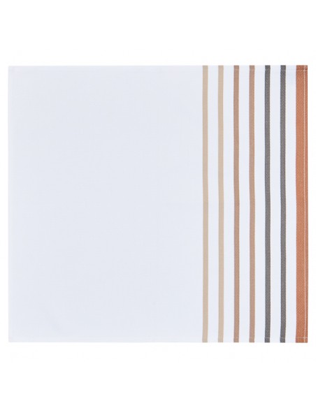 Cotton hemmed napkin Xana Noix Cotton hemmed napkin Xana Noix