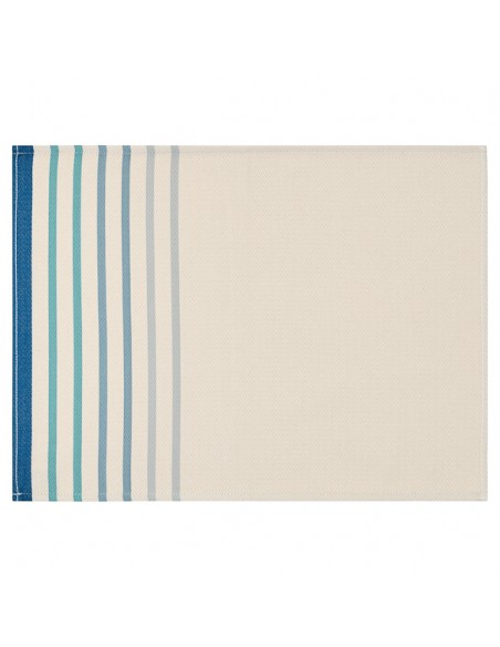 Coated hemmed placemat Xana Bleu Coated hemmed placemat Xana Bleu