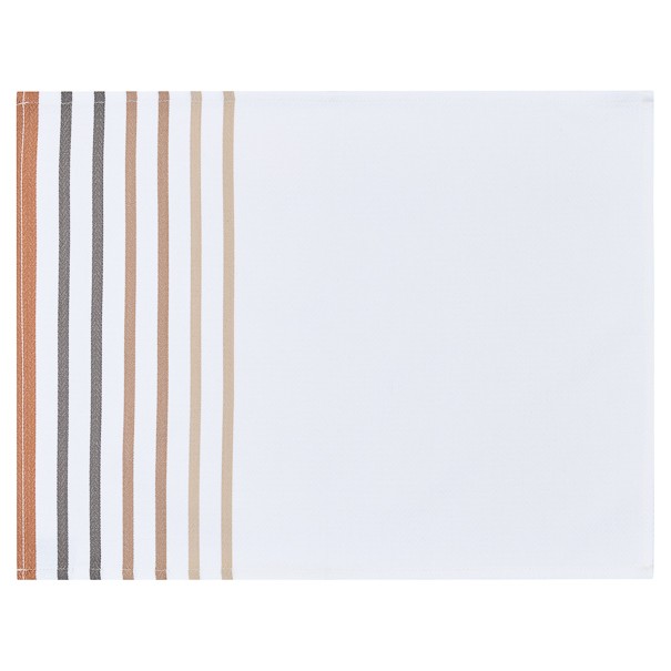 Coated hemmed placemat Xana Noix