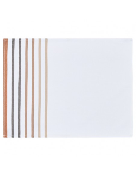 Coated hemmed placemat Xana Noix