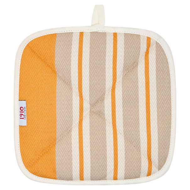 Manique carré coton bio - tissage chevron