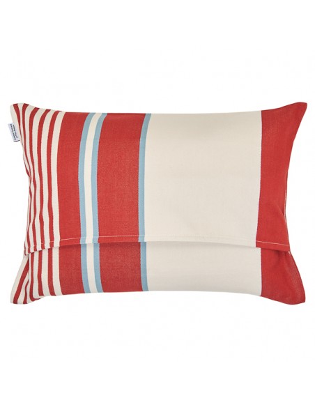 Coussin rectangulaire coton bio sergé déhoussable