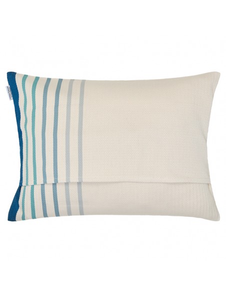 Coussin rectangulaire coton bio chevron déhoussable