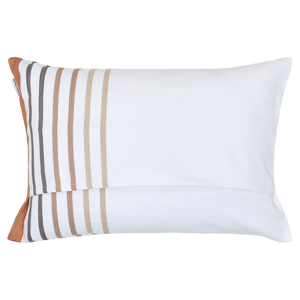 Coussin rectangulaire coton bio chevron...
