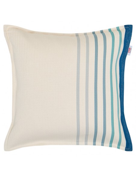 Housse coussin 40*40cm, coton bio, Xana Bleu
