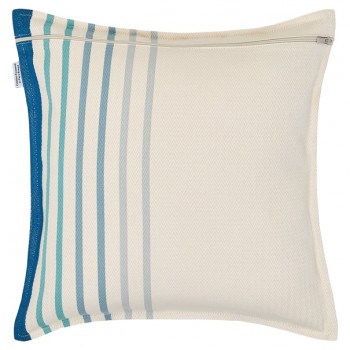 Housse coussin 40*40cm, coton bio, Xana Bleu 2