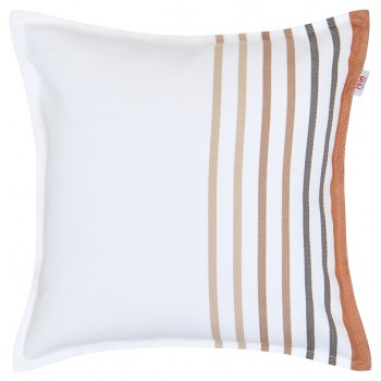 Housse de coussin ou coussin déhoussable 40*40cm, coton bio, Xana Noix