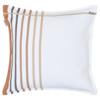 Housse de coussin ou coussin déhoussable 40*40cm, coton bio, Xana Noix 2