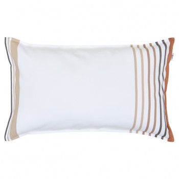 Housse de coussin ou coussin déhoussable 45*70cm, coton bio, Xana Noix