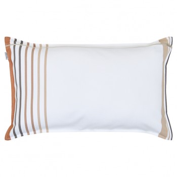 Housse de coussin ou coussin déhoussable 45*70cm, coton bio, Xana Noix 2