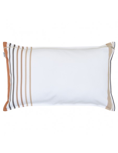 Housse de coussin rectangulaire coton bio chevron
