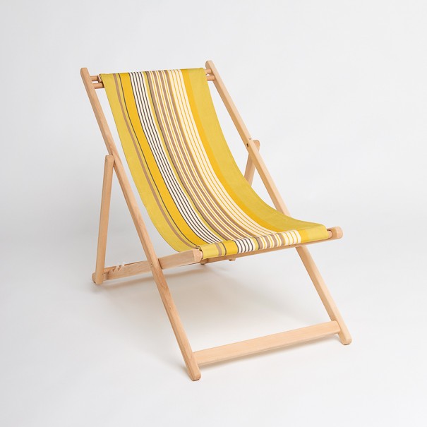 Canvas deckchair made outdoor full sun