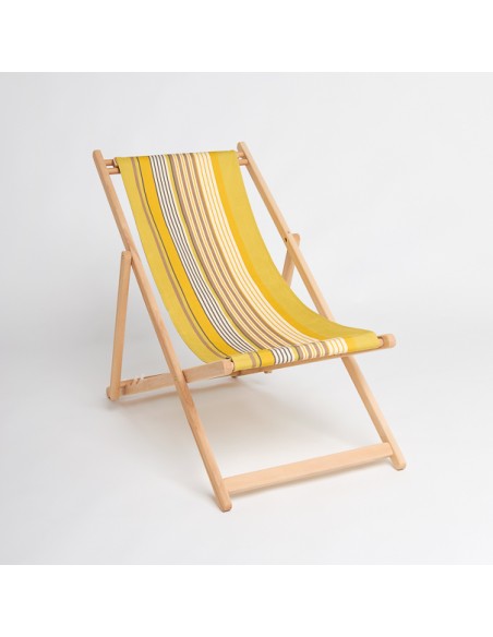 Canvas deckchair made outdoor full sun
