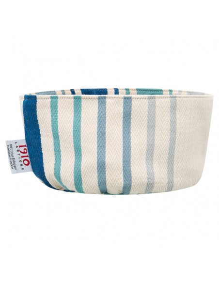 Cesta redonda de pan de algodon Xana Bleu Cesta redonda de pan de algodon Xana Bleu
