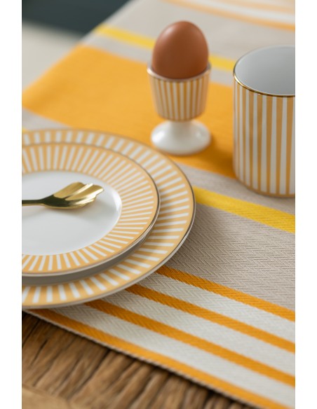 Nappe coton bio - tissage chevron