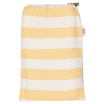 drap de plage en coton Jaune 2