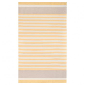drap de plage en coton Jaune