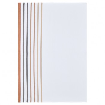 Fabric by the meter, small width, organic cotton woven herringbone Xana Noix