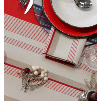 Nappe en coton bio Johana Tomate 2