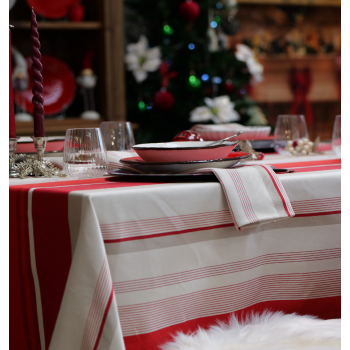 Nappe en coton bio Johana Tomate