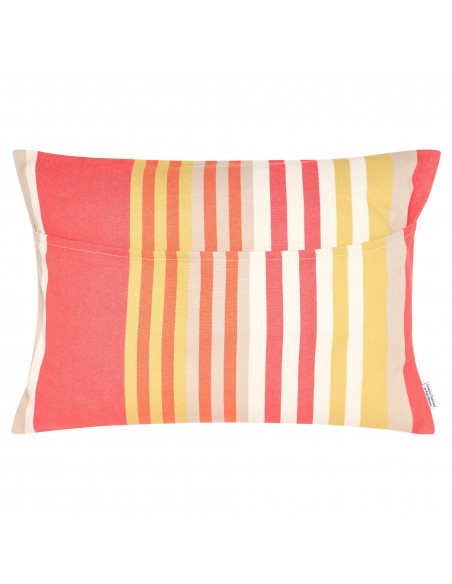 Coussin rectangulaire coton bio sergé déhoussable