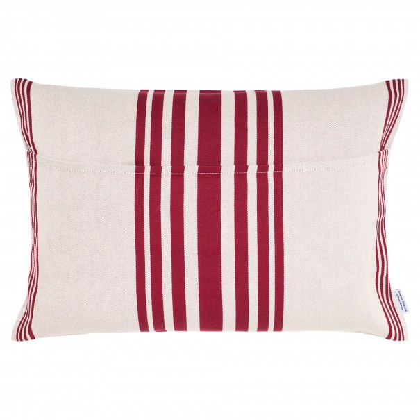 Coussin rectangulaire coton bio sergé déhoussable