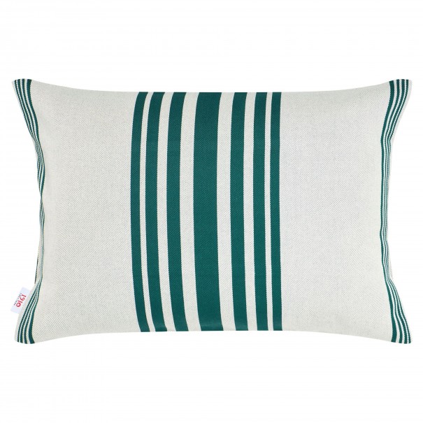 Coussin/housse de coussin rectangulaire déhoussable, 35*50cm, coton bio, Marra Vert