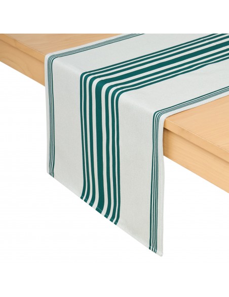 Chemin de table coton bio Marra Vert
