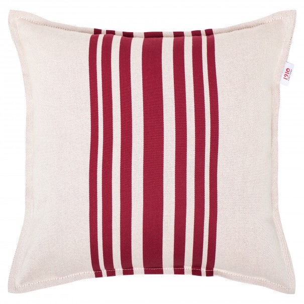 Housse de coussin carré, coton bio, Marra Raisin