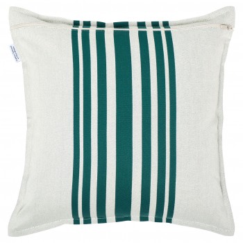 Cushion cover organic cotton twill square Marra Vert 2
