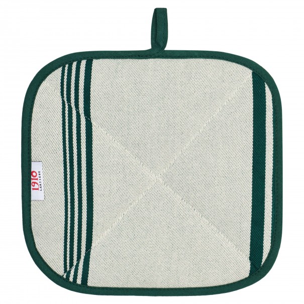 Cotton square potholder Marra Vert