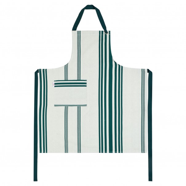 Adjustable organic cotton apron Marra Vert