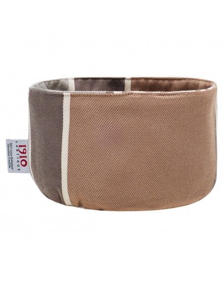 Panière à pain ronde coton bio Eneko Etain