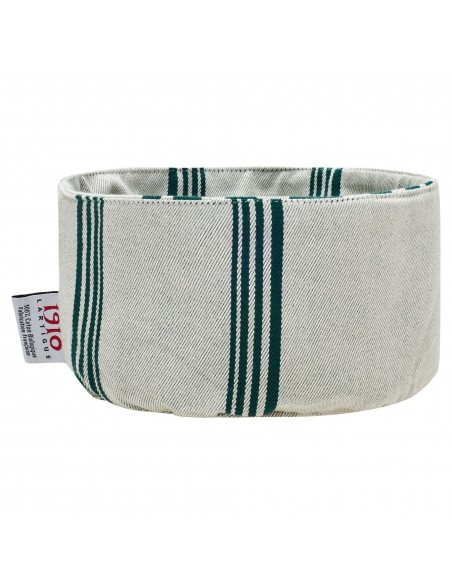 Panière à pain ronde coton bio sergé Marra Vert