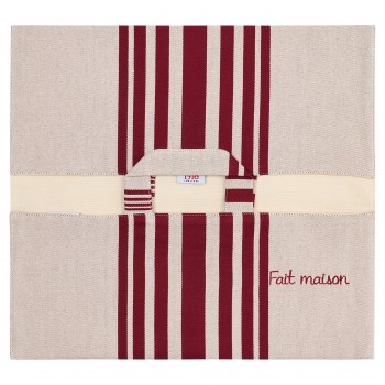 Flat pie holder Marra Raisin, organic cotton