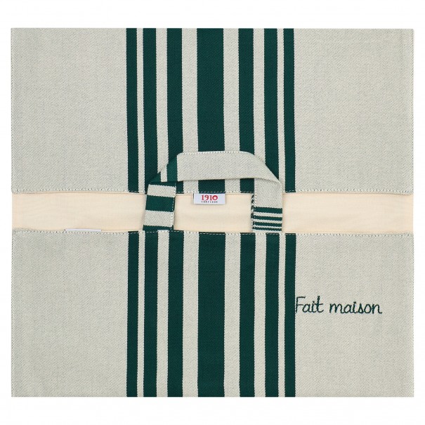 Flat pie holder Marra Vert, organic cotton