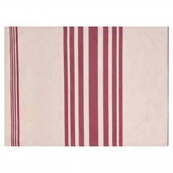 Coated hemmed placemat Marra Raisin