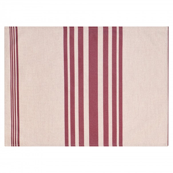 Coated hemmed placemat Marra Raisin