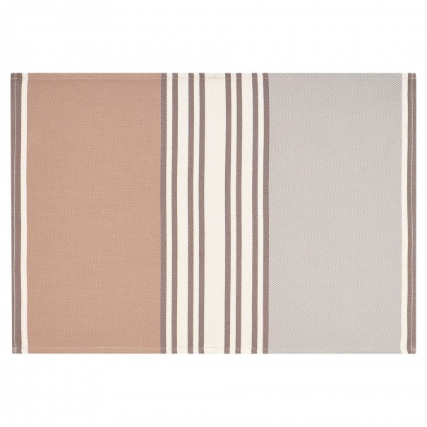 Set de table ourlé coton bio sergé Eneko Etain