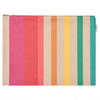 Pochette plate en toile enduite Argia