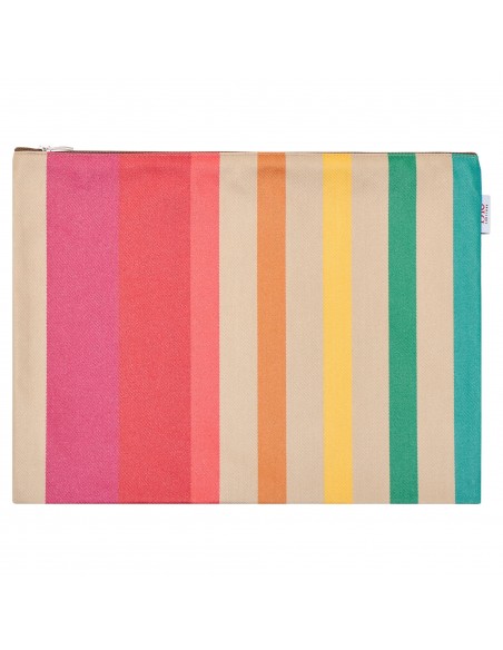 Pochette plate en toile enduite Argia