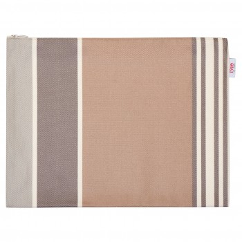 Pochette plate enduite Eneko Etain