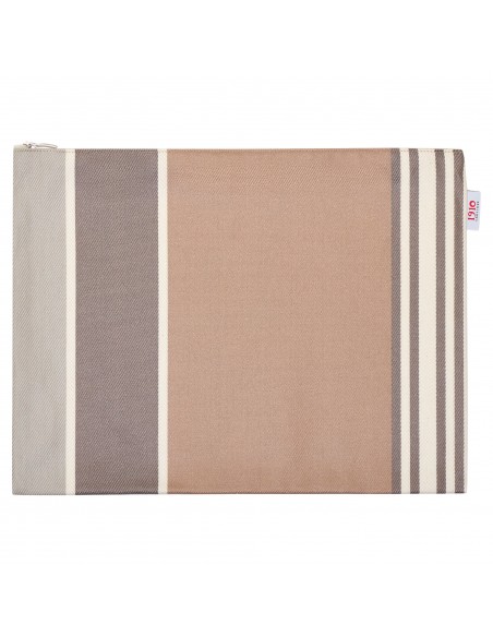 Pochette plate enduite Eneko Etain