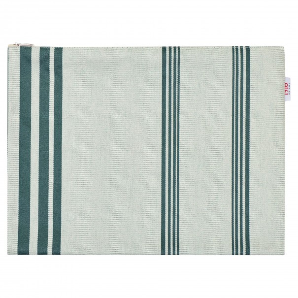 Pochette plate enduite Marra Vert